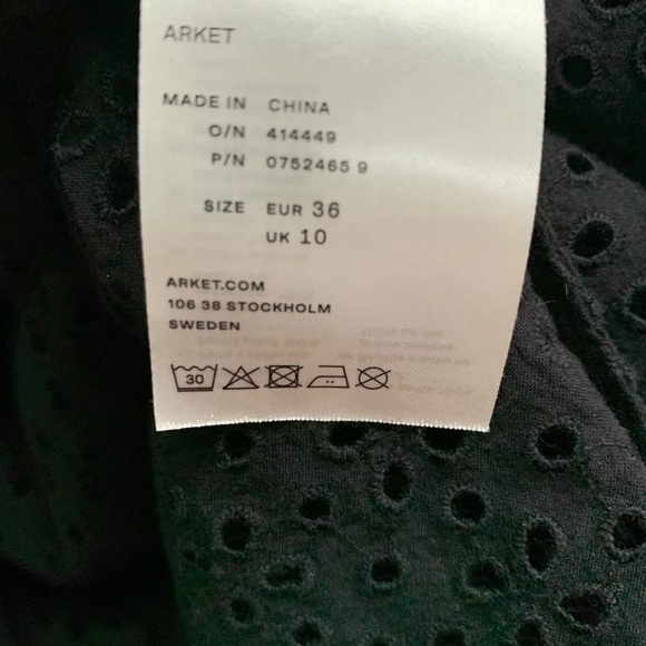 Arket oversized broderie blouse uk 10 - Picture 13 of 13
